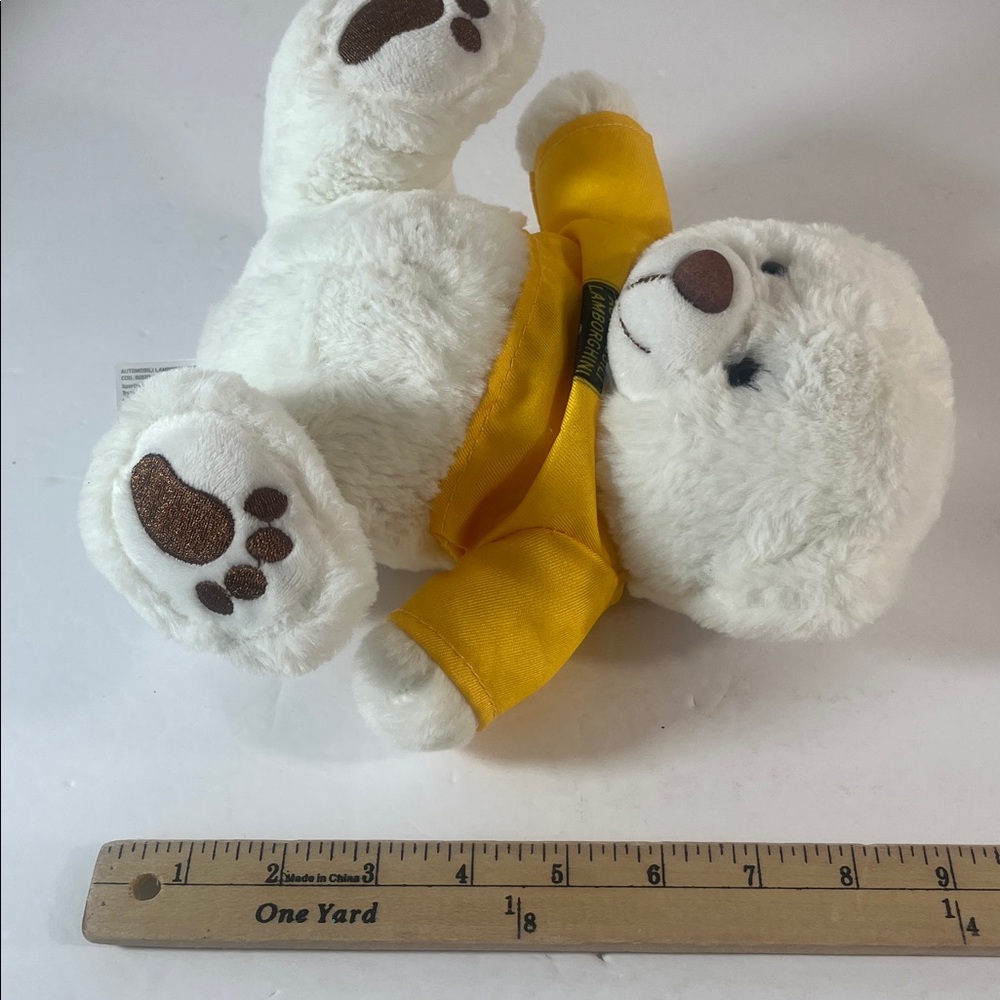 Automobili Lamborghini teddy bear stuffed animal. - Picture 8 of 9